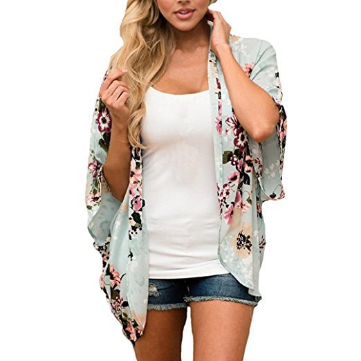 Kimono Shawl Sun Protection Cardigan Blouse