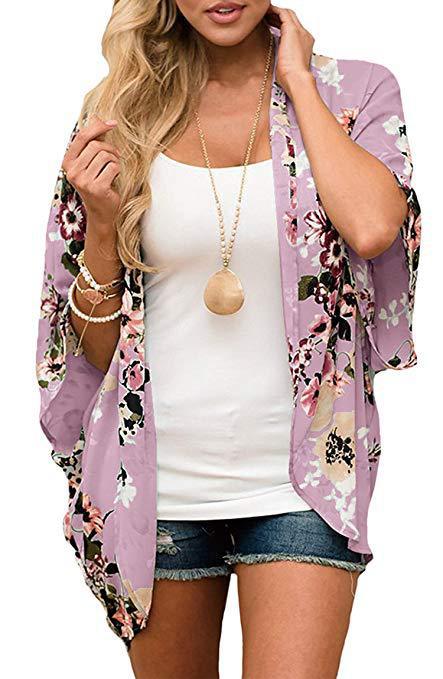 Kimono Shawl Sun Protection Cardigan Blouse