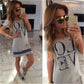 Women Short Sleeve Casual T-Shirt Dress