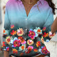 Women's long-sleeved floral casual dress Shirt